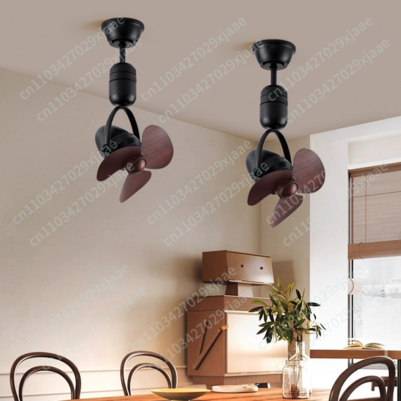 Ceiling Fan Mount - พัดลมเพดานขนาดใหญ่ปรับส่ายได้ พัดลมเพดานอุตสาหกรรมขนาดเล็ก แบบติดผนัง ใช้งานได้สองแบบ ไม่มีไฟ