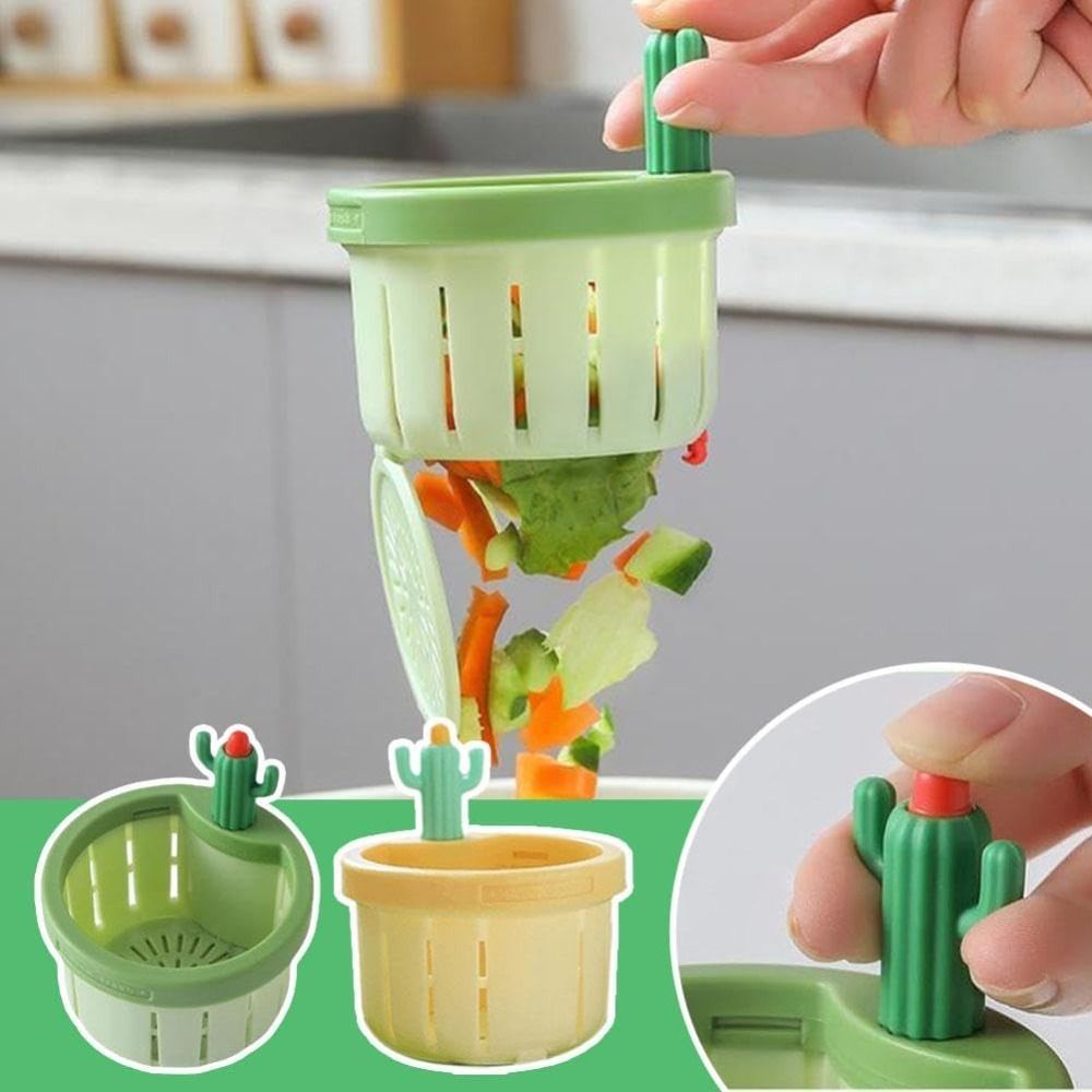Sink Drain Strainer - ตะแกรงกรองเศษอาหารในอ่างล้างจาน Cactus Kitchen ทำความสะอาดง่าย ตะกร้ากรองเศษอาหารสำหรับอุปกรณ์ครัว