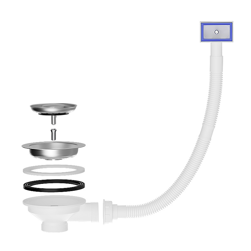 Sink Drain Strainer - ระบายน้ําเสียชุด 110 มม./114 มม.กรองสําหรับอ่างล้างจานสแตนเลสสตีลท่อระบายน้ําท่ออ่างล้างจานตะกร้าท่อระบายน้ําชุด