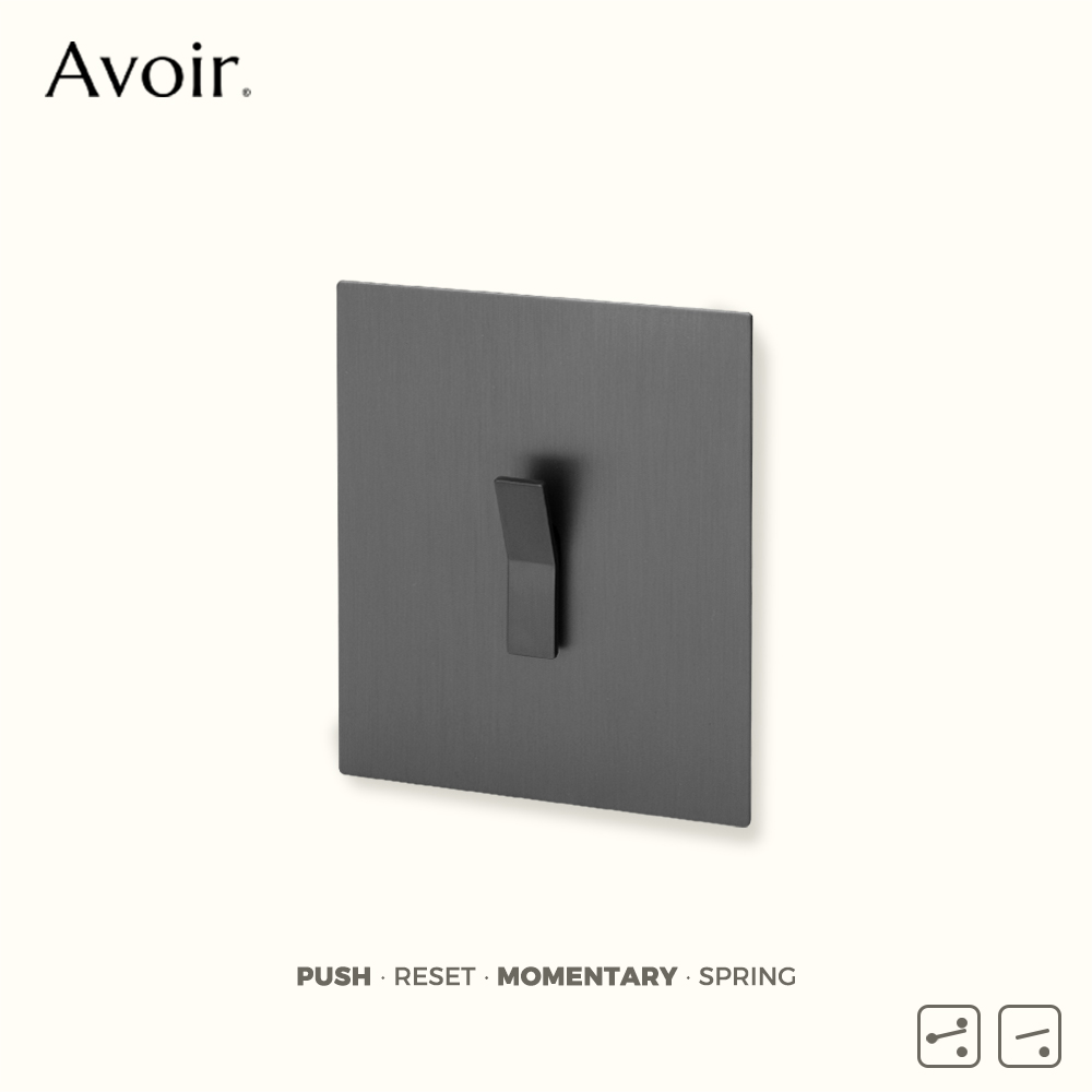 Home Improvement Uk - สวิตช์กดแบบกดติดปล่อยดับ Avoir Gray Y พร้อมช่องเสียบ USB