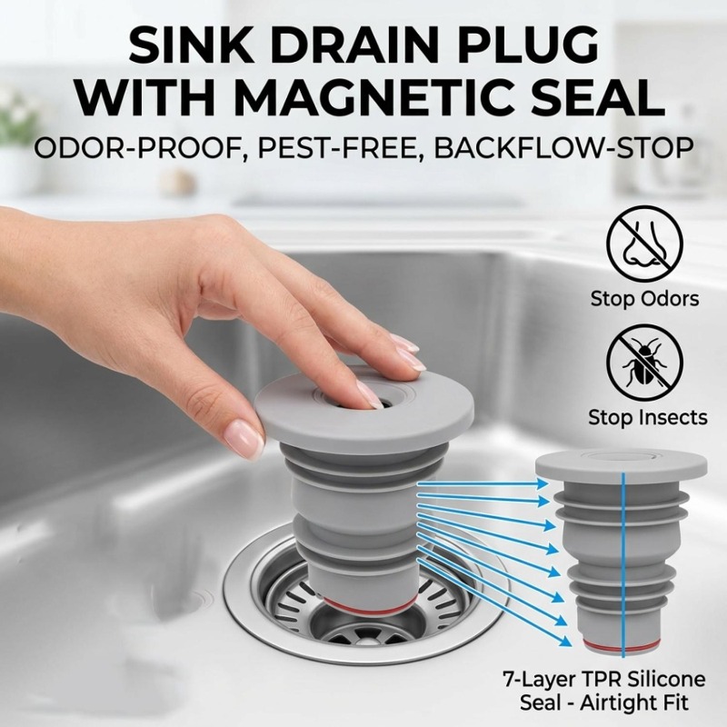 ซิลิโคนปิดท่อระบายน้ำในห้องน้ำ - Sink Drain Strainer บทวิจารณ์และราคา