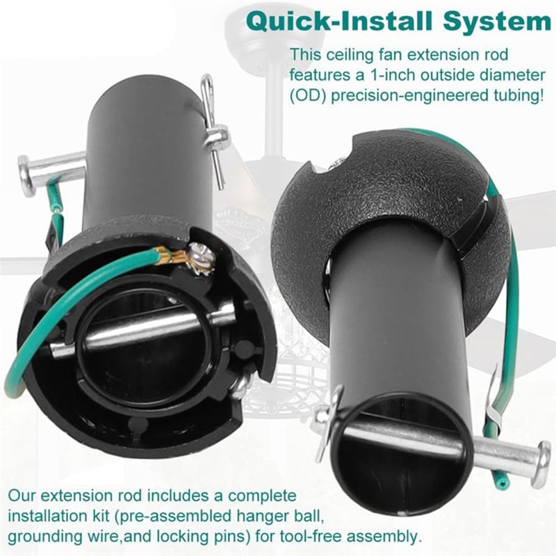 เสาต่อขยายแบบไม่มีเกลียวคุณภาพ - Ceiling Fan Mount บทวิจารณ์และราคา