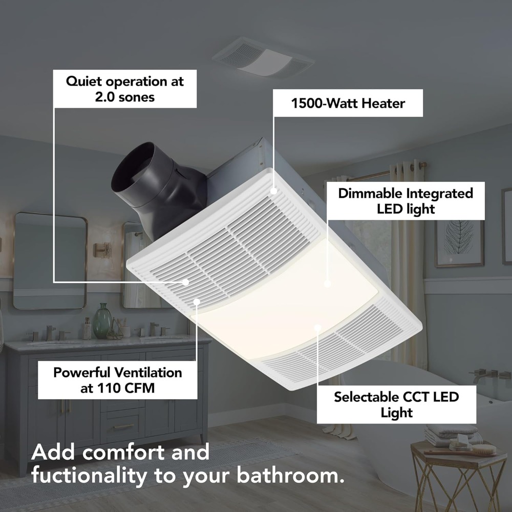 พัดลมดูดอากาศในห้องน้ำพร้อมฮีต - Ceiling Fan Mount บทวิจารณ์และราคา