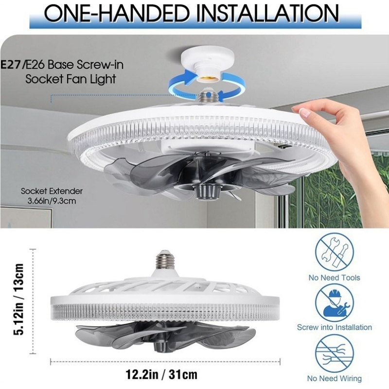 พัดลมเพดานพร้อมไฟ, ไฟพัดลมซ็อก - Ceiling Fan Mount บทวิจารณ์และราคา