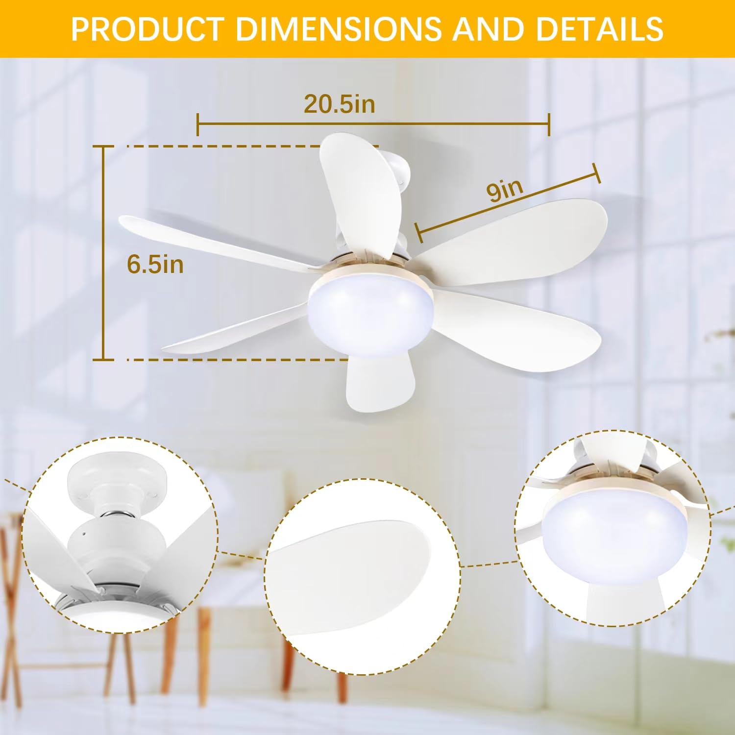 1 ชิ้น/2 ชิ้น โคมไฟพัดลมเพดาน  - Ceiling Fan Mount บทวิจารณ์และราคา